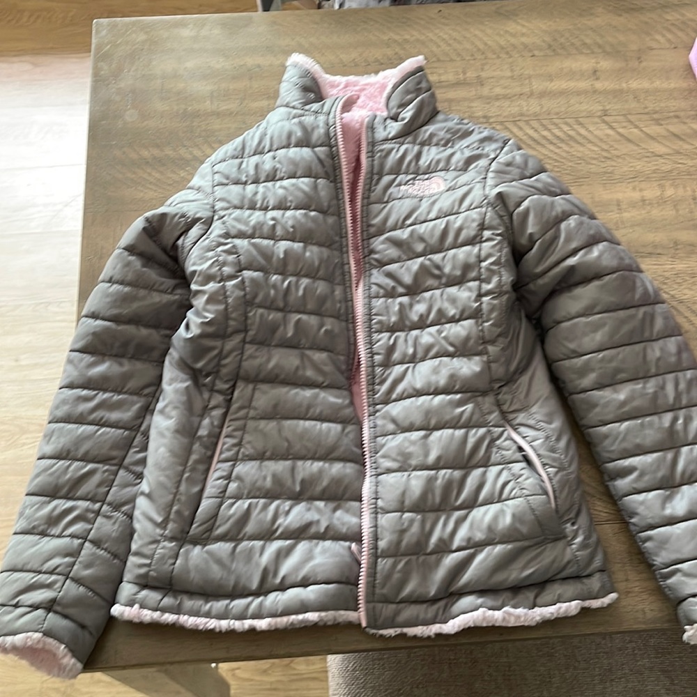Girls reversible north face